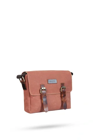 Design 01 Kanvas - Deri Unisex Postacı Çanta