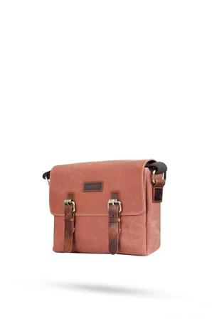 Design 01 Kanvas - Deri Unisex Postacı Çanta