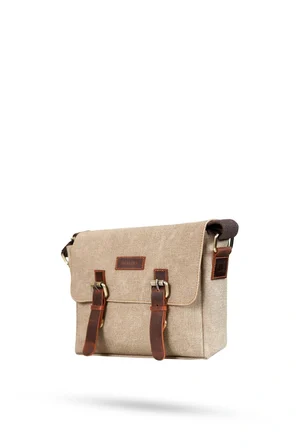 Design 01 Kanvas - Deri Unisex Postacı Çanta