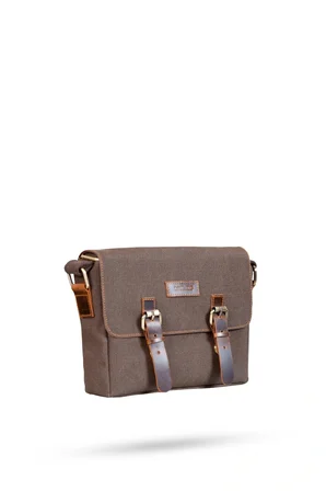 Design 01 Kanvas - Deri Unisex Postacı Çanta