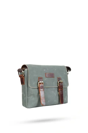 Design 01 Kanvas - Deri Unisex Postacı Çanta
