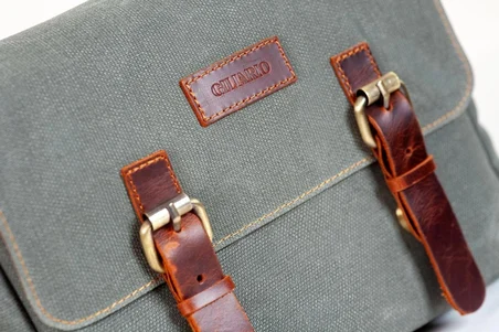 Design 01 Kanvas - Deri Unisex Postacı Çanta