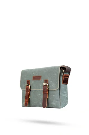 Design 01 Kanvas - Deri Unisex Postacı Çanta