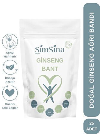 Doğal Ginseng Ağrı Bandı ile Anında Konfor ve Kalıcı Rahatlama 25 Adet Ginseng Bant