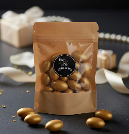 Gold ( Altın ) Çikolatalı Badem Şekeri  ( 50 GR )