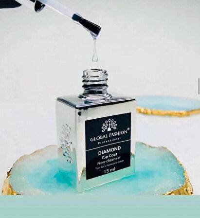 Global Fashion Diamond Top Coat Non-Cleanser 15Ml