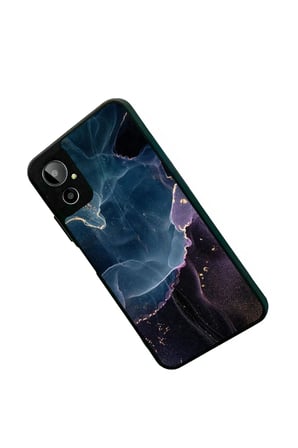 General Mobile Gm 23 SE Uyumlu Karışık Mermer Tasarımlı Parlak Silikon Kılıf