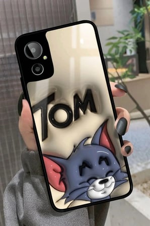 General Mobile Gm 23 SE Uyumlu Tom And Jerry Tasarımlı Parlak Silikon Kılıf