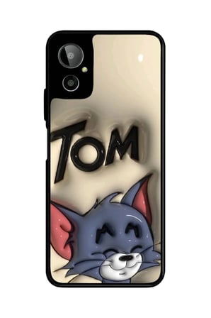 General Mobile Gm 23 SE Uyumlu Tom And Jerry Tasarımlı Parlak Silikon Kılıf