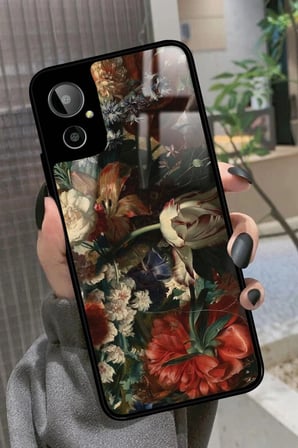 General Mobile Gm 23 SE Uyumlu Karışık Çiçek Tasarımlı Parlak Silikon Kılıf