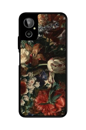 General Mobile Gm 23 SE Uyumlu Karışık Çiçek Tasarımlı Parlak Silikon Kılıf