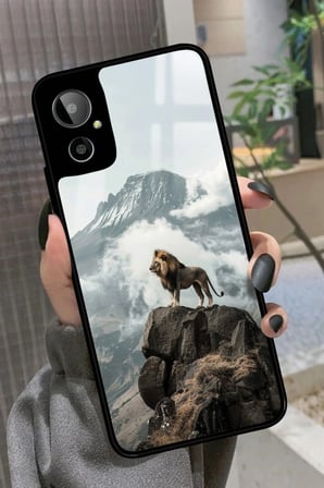 General Mobile Gm 23 SE Uyumlu Aslan Tasarımlı Parlak Silikon Kılıf