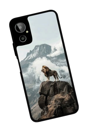 General Mobile Gm 23 SE Uyumlu Aslan Tasarımlı Parlak Silikon Kılıf