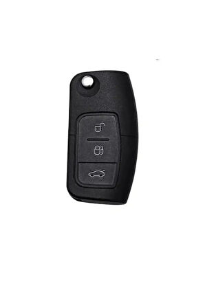 Lüx Ford Focus,fiesta,mondeo,cmax,courier Nano Yüksek Kalite Anahtar Kılıfı 3 Buton Beyaz Gümüş Renk
