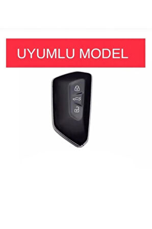 Golf 8 2021+ Caddy 2021+ Tiguan 2024 Leon Cupra Formenter Nano Anahtar Kılıfı Beyaz Gümüş Renk