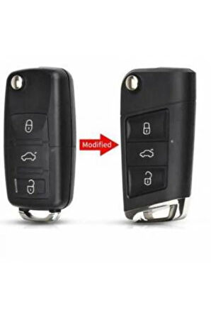 Lüx Volkswagen Vw Golf Polo Jetta Bora Passat Transporter Dönüşüm Çevirici Anahtar Kumanda Kabı