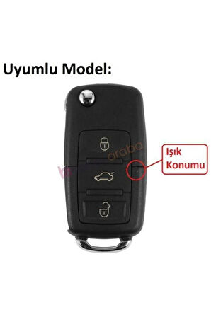 Lüx Volkswagen Vw Golf Polo Jetta Bora Passat Transporter Dönüşüm Çevirici Anahtar Kumanda Kabı