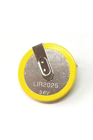 Lüx LIR 2025 3.6 Volt Bmw Ews Cas Şarj Edilebilir Lityum Pil - 90 Derece Ayaklı Pili