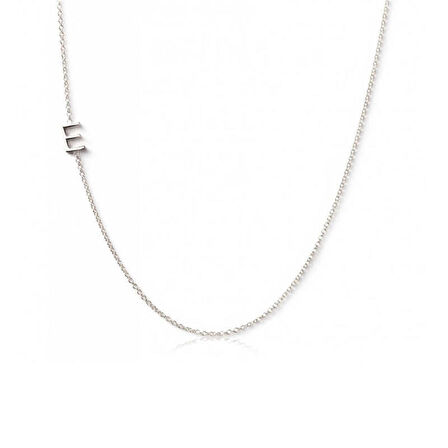 Gümüş Harfli Kadın Kolye