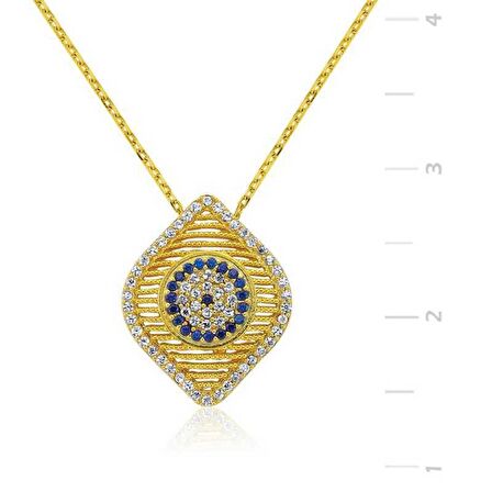 Gümüş Nazar Kadın Kolye