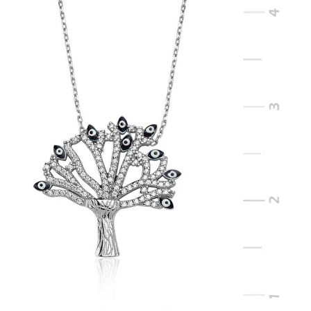 Gümüş Dilek Ağacı Kadın Kolye