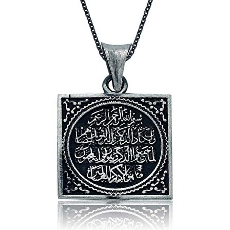 Gümüş Nazar Duası Kadın Kolye