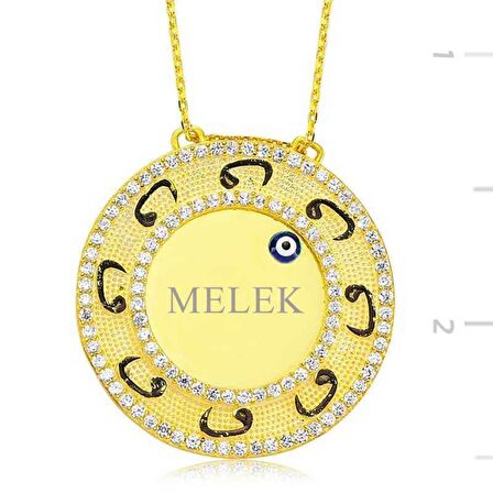 Gümüş Vav Kişiye Özel İsimli Kadın Kolye