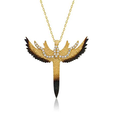 Gümüş Kılıç Kadın Kolye