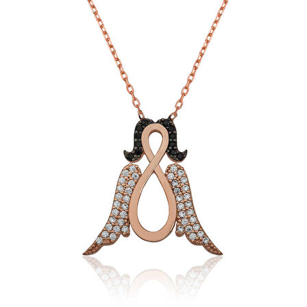 Gümüş Sonsuz Melek Kadın Kolye