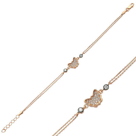 ​Gümüş Kelebek Kadın Bileklik