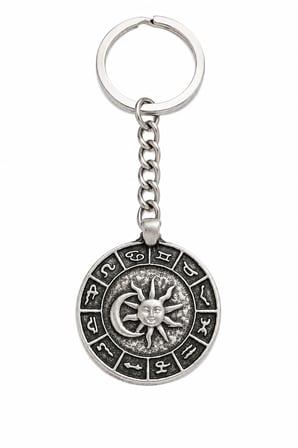 12 Burç Astroloji Anahtarlık Unisex Metal Aksesuar
