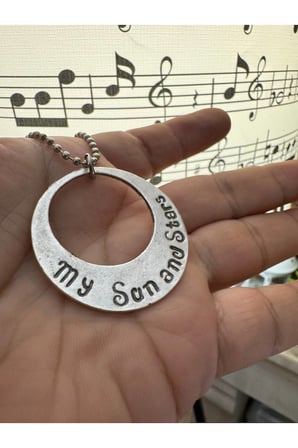 "Moon of My Life" Yazılı Kolye 60 cm Zincirli | Game of Thrones Temalı Romantik Unisex Takı