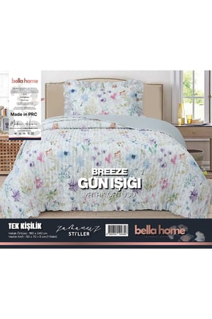 Breeze Fırfırlı Tek Kişilik Yatak Örtüsü Seti - 180x240 cm