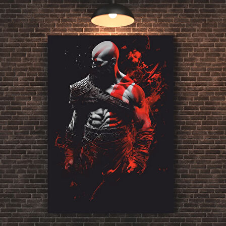 God of War Kratos Kanvas Tablo