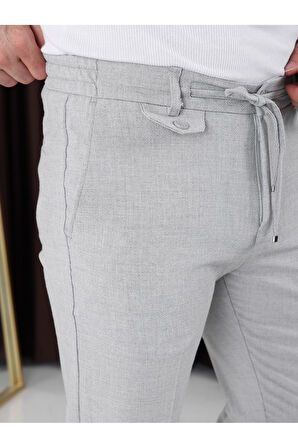 Ütü Gerektirmeyen Gofre Kumaş Jogger Pantolon