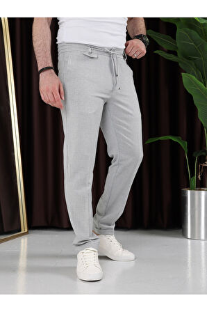 Ütü Gerektirmeyen Gofre Kumaş Jogger Pantolon