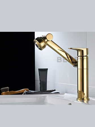 Gold Robot Akrobat Mutfak Banyo Lavabo Bataryası