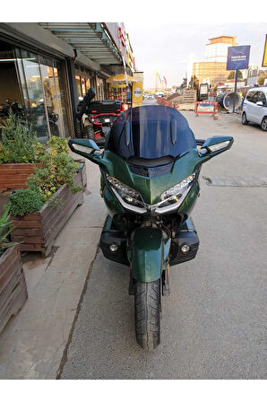 Honda Goldwing Bagger Siperlik Ön Cam 2018 2023 Model 38cm Siyah Renkli 4mm ORTA BOYLU CAM