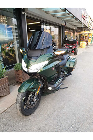 Honda Goldwing Bagger Siperlik Ön Cam 2018 2023 Model 38cm Siyah Renkli 4mm ORTA BOYLU CAM