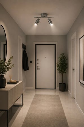 Spoty 2'Li Gri Renkli GÜN IŞIĞI Modern Tasarım Salon - Mutfak - Banyo Spot Sıralı Avize