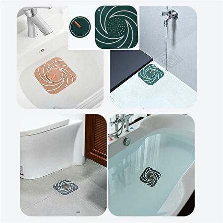 Silikon Kötü Koku Önleyici Delikli Banyo Mutfak Lavabo Koku Önleyici Sızdırmaz Ped Gri Renk