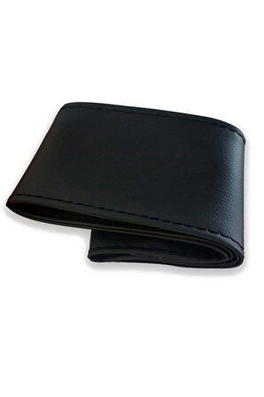 Ford Focus 1 Uyumlu Direksiyon Kılıfı Dikmeli Soft Siyah Deri Siyah Ipli A Plus ( 38×10.5cm )