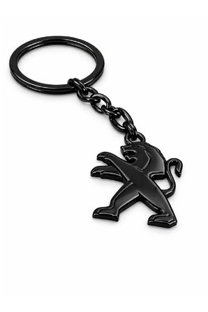 Peugeot 3d Metal Otomobil Anahtarlığı - Siyah Kaplamalı Oto Anahtarlık