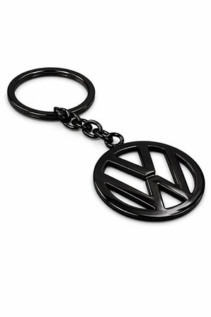 Volkswagen 3d Metal Otomobil Anahtarlığı - Siyah Kaplamalı Oto Anahtarlık