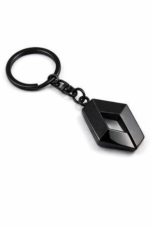 Renault 3d Metal Otomobil Anahtarlığı - Siyah Kaplamalı Oto Anahtarlık
