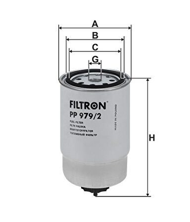 Filtron PP979/2 Yakıt Filtresi,31922-2E900,319224H001