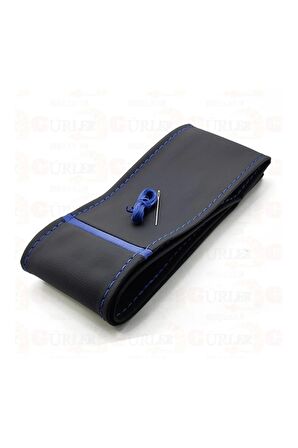 Universal Direksiyon Kılıfı Dikmeli Mavi Tek Yüzüklü Model Esnek Kokusuz Standart