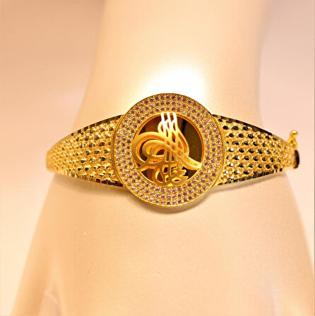 8 Ayar Altın Kelepçe Bilezik