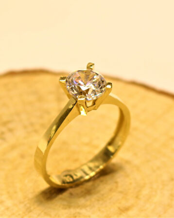 Altın Tektaş Yüzük