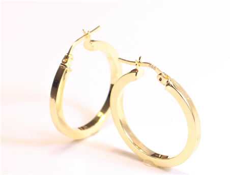 Altın Kadın Halka Küpe 25016